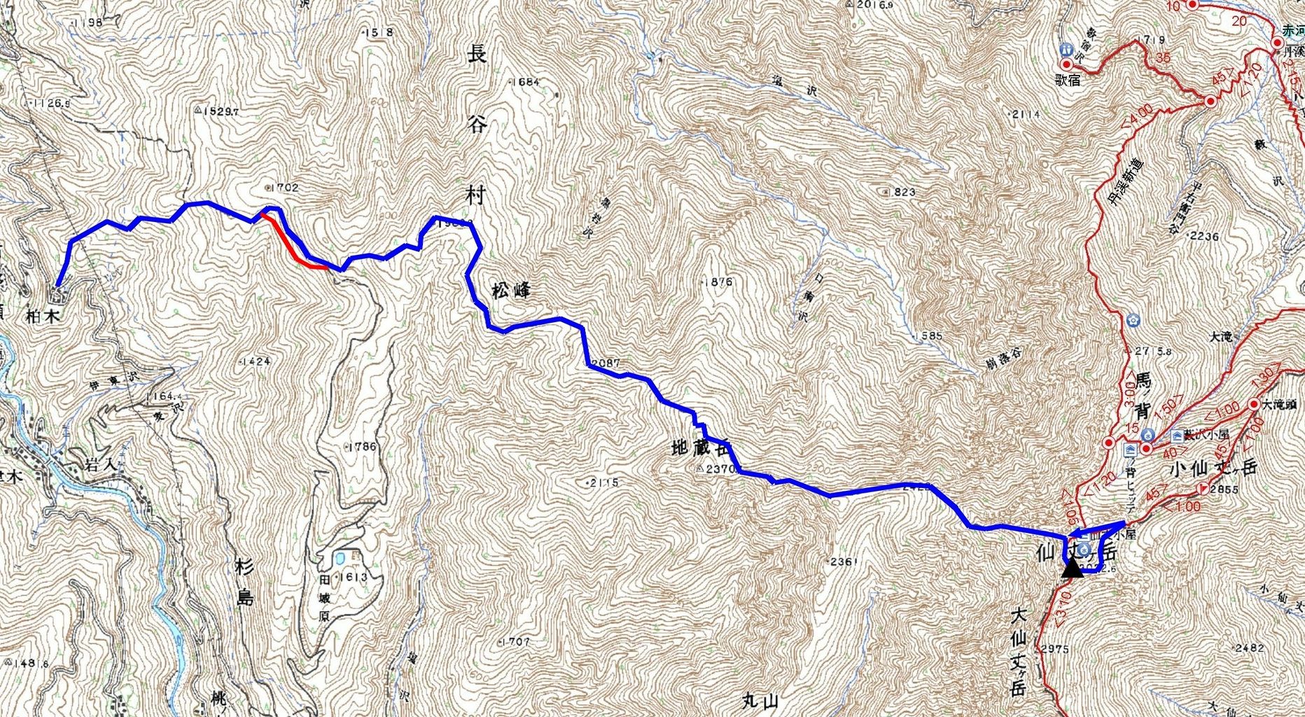 19日目 其の一 仙丈ヶ岳を地蔵尾根松峰ルートで日帰り 行動開始 アクティブ その後ネガティブ