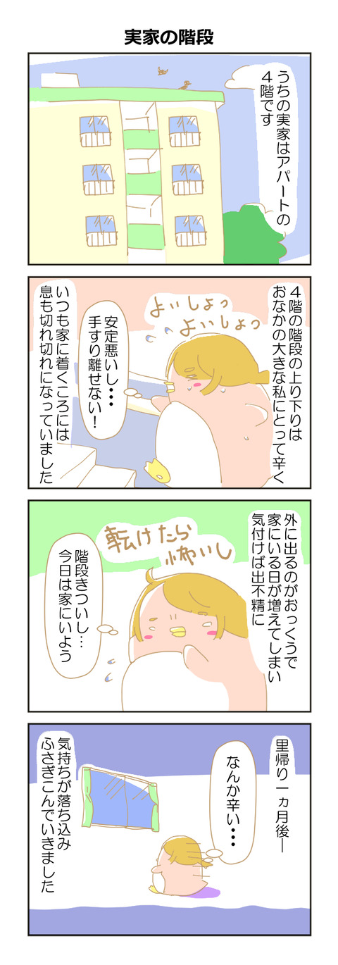 里帰り出産 実家の階段が辛すぎて 家族のあしあと