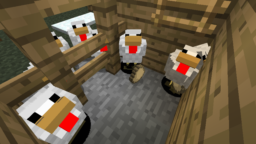 にわとりの飼育とか マインクラフト 蛙鳴かずえもん噪池塘春草の夢