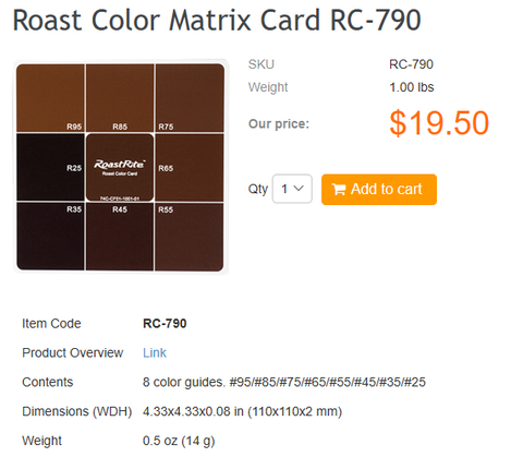 RoastColorMatrixCard