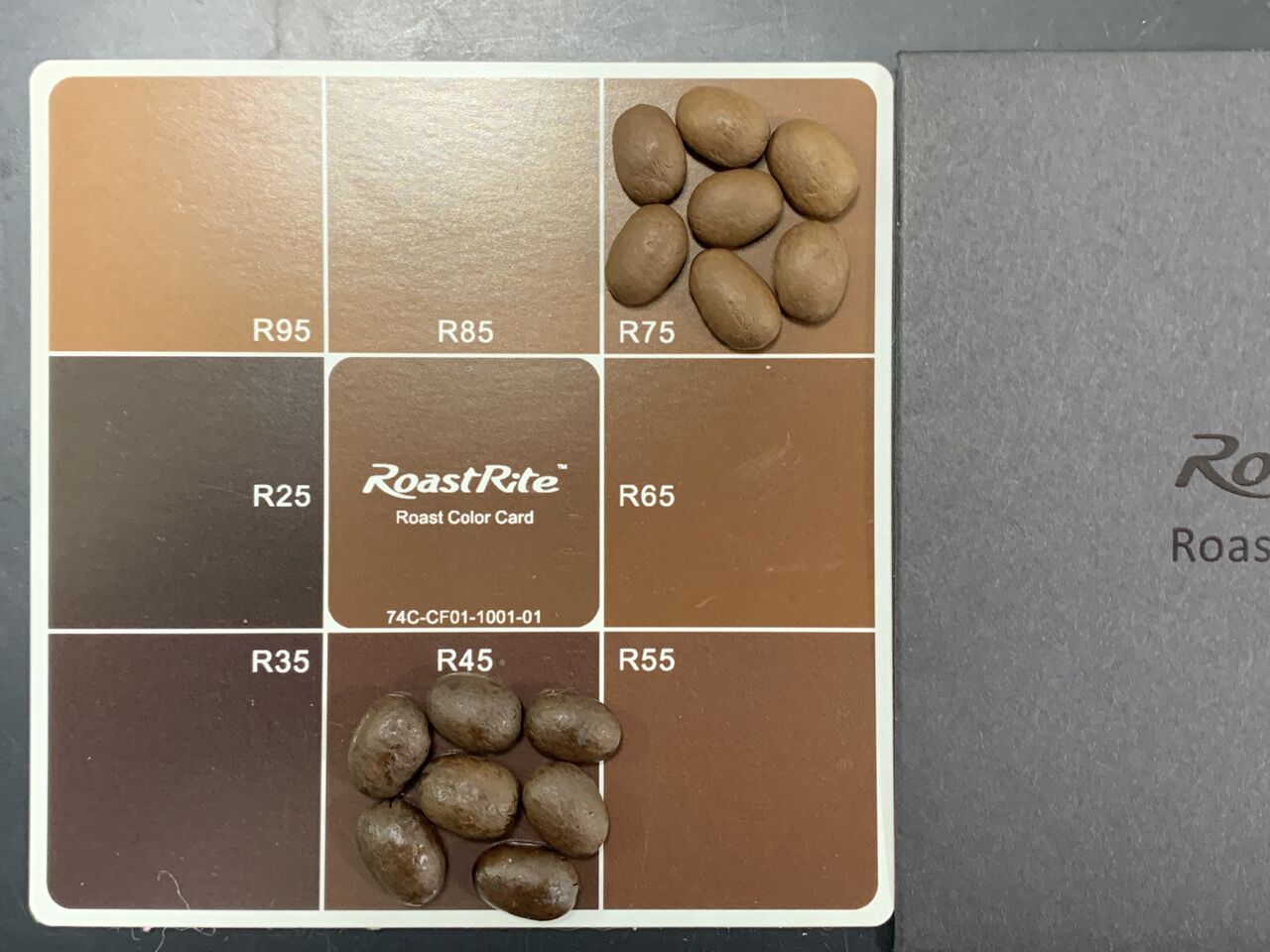焙煎度合いの色での判断 (Roast Color Matrix RC-790 焙煎度合いの色での判断 (Roast Color Matrix RC-790