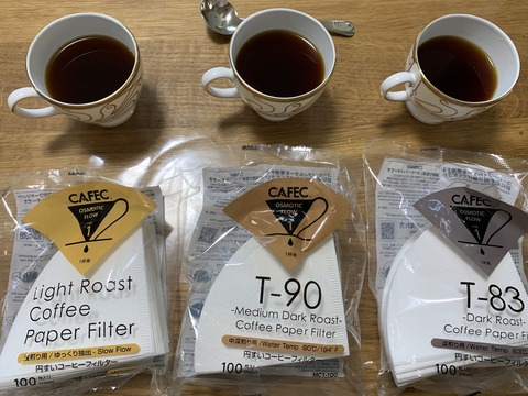 CAFEC比較カップ完成