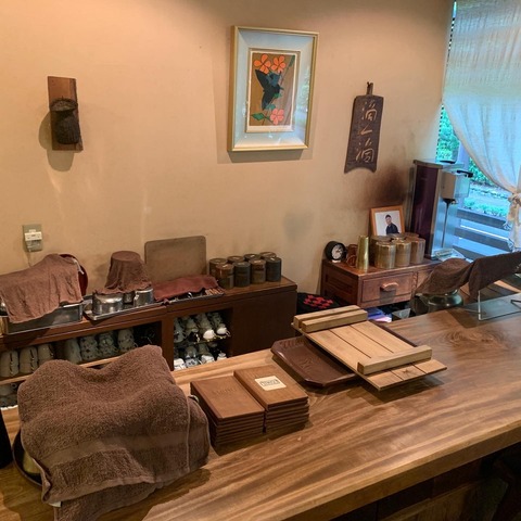 美美の整然とした調理場