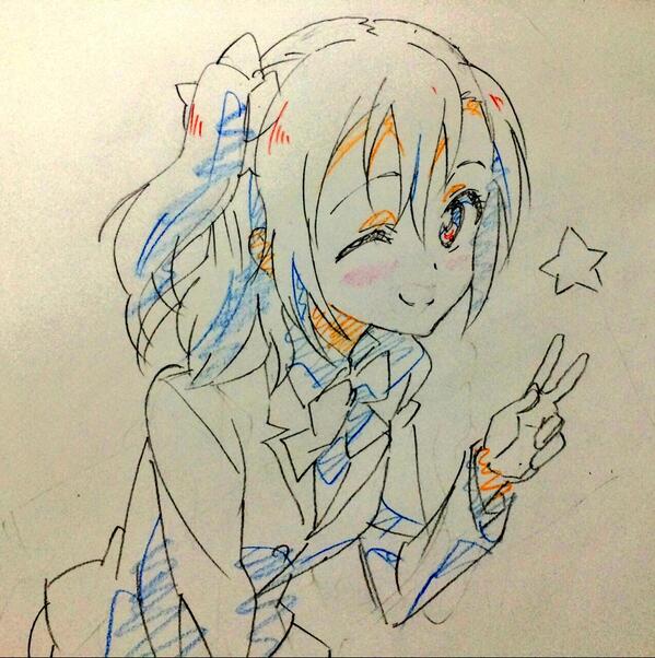 画像大量 ラブライブ アニメーター 本田敬一氏のm S落書きイラストが美しくて素晴らしすぎる
