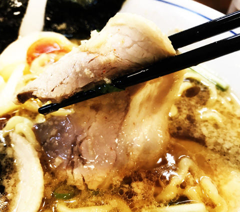 太麺もちもち煮干し醤油、らーめん一芯(白井市)