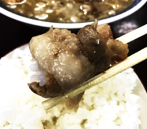 お昼のランチ限定、肉そば!東葛マルカク(我孫子店)