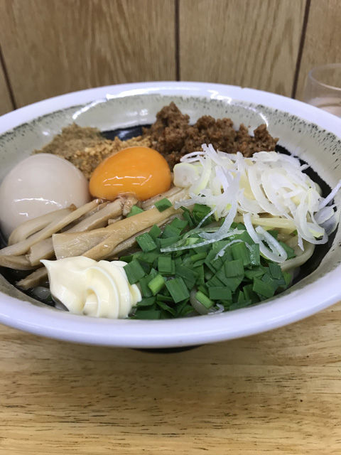 勝神角ふじの「まぜそば」良い!(龍ケ崎)