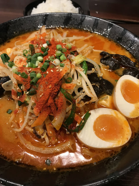 寒い夜の辛味噌タンメン(二代目てらっちょ・牛久店)
