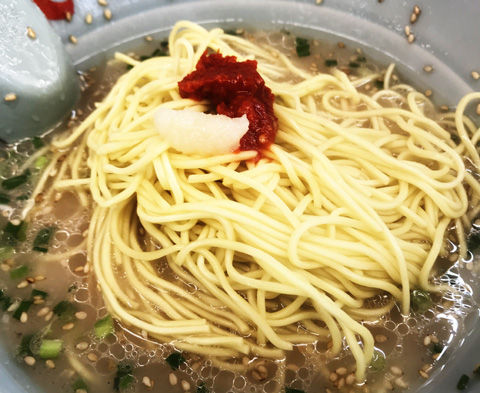 野性的でした。山岡家さんの朝ラーメンと替え玉