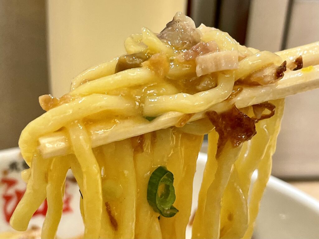 元祖油堂、油そば特大300g、Bトッピング、追い飯、マヨネーズ