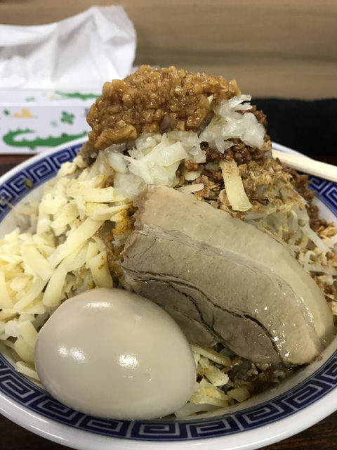 ほぼカレー麺なまぜそば、東葛マルカク(我孫子店)