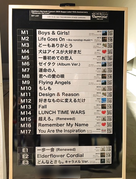 ������Ƿ ���󥵡��� Showcase the Live�����åȥꥹ��