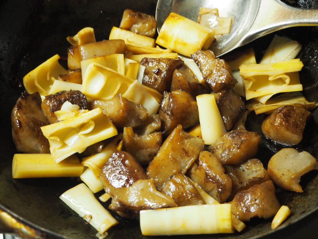 またまた真竹で二品 土佐煮 ログハウスに住み 料理 野菜 家具作り