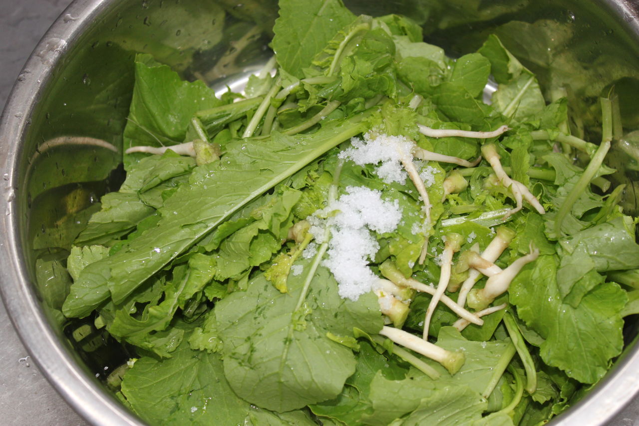 大根と蕪 かぶら の間引き菜で漬物 ログハウスに住み 料理 野菜 家具作り