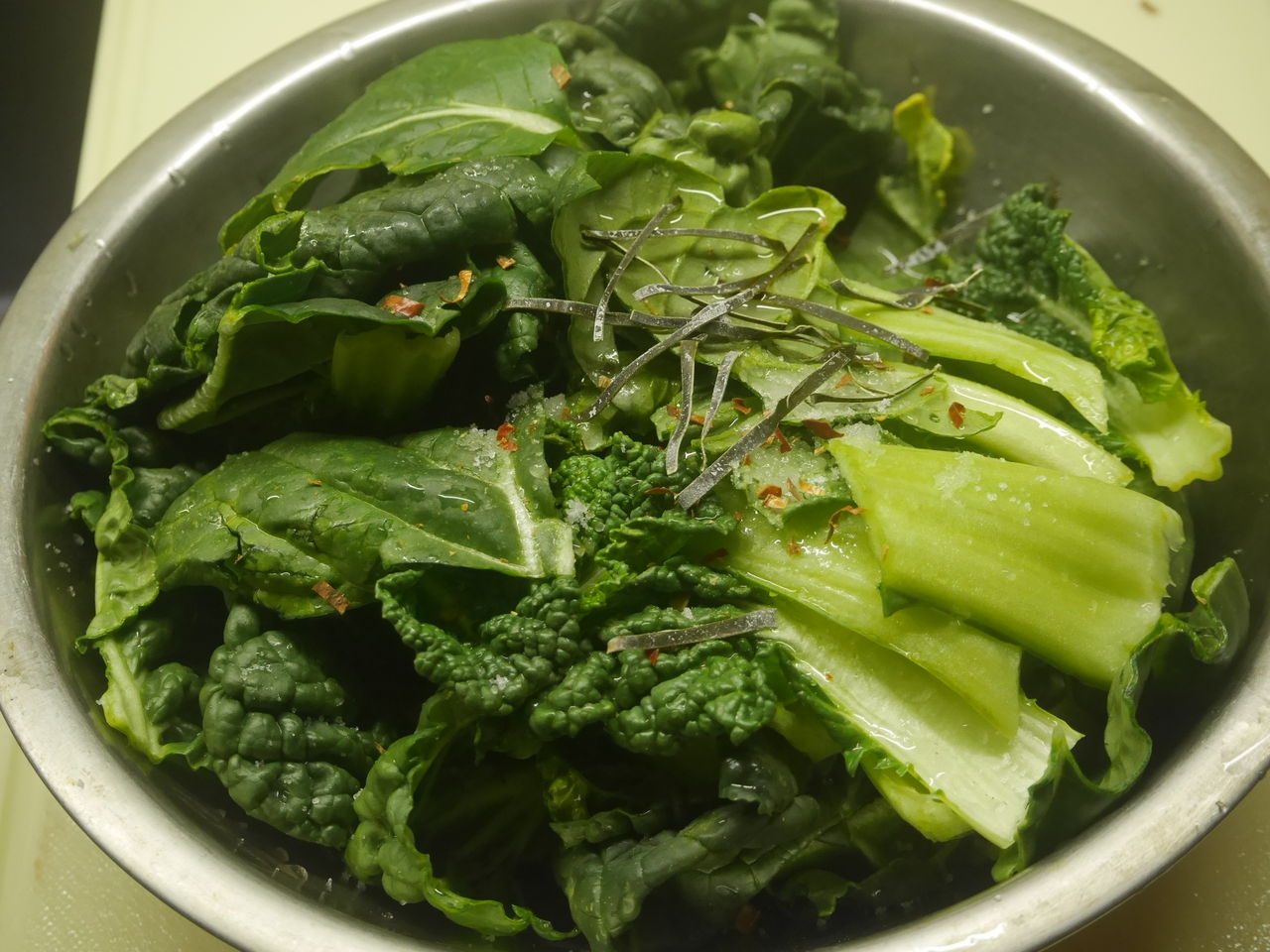 ビタミン菜の塩漬けは ログハウスに住み 料理 野菜 家具作り