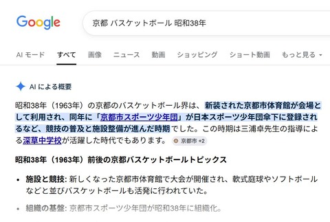 Google京都 バスケットボール 昭和38年-1