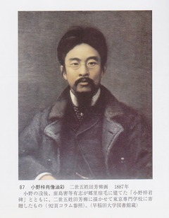 小野梓肖像　五姓田芳柳画