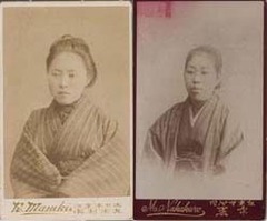 青柳ナオ（左）曾我鏗爾（右）