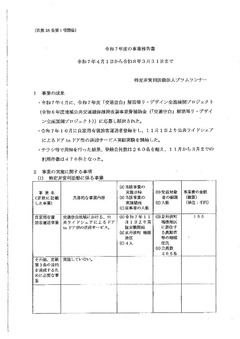 プラムランナー令和7年度(2025)事業報告書p1
