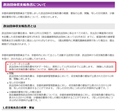 政治団体収支報告書とは