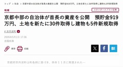 京丹波町長資産公開:京都新聞260501-1