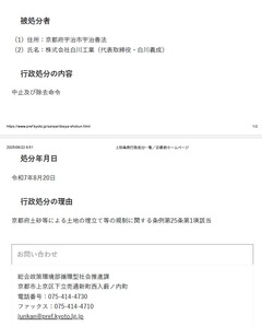 京都府 土砂条例行政処分一覧-2