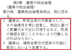 第6章　議員の政治倫理