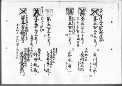 106-［本官勘合帳　外国官一号］原本：第499号～第558号