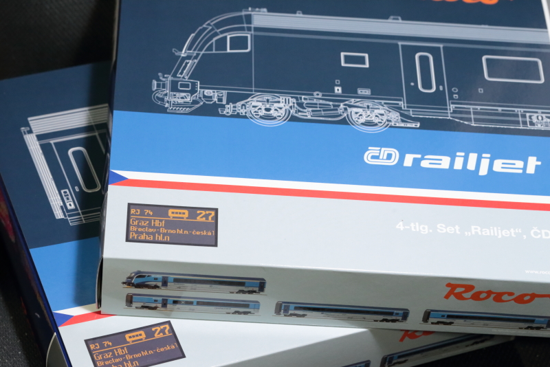 Roco ČD Railjet チェコレールジェット フル編成　カプラー加工品 Roco ČD Railjet チェコレールジェット フル編成 カプラー加工品 Roco