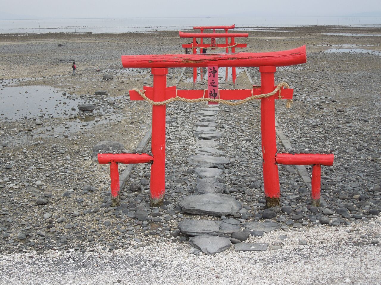 佐賀県有明海に浮かぶ海中鳥居「大魚神社」の旅 : かずタビ1