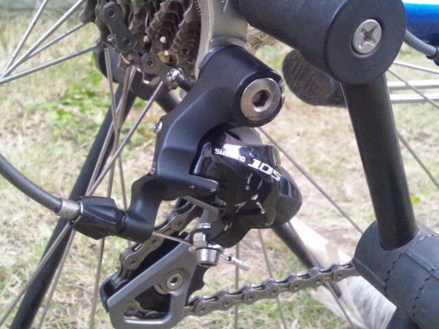 10s化 シマノ5700 旧コンポ取り外し リアディレイラー取り付け メタボseの体質改善