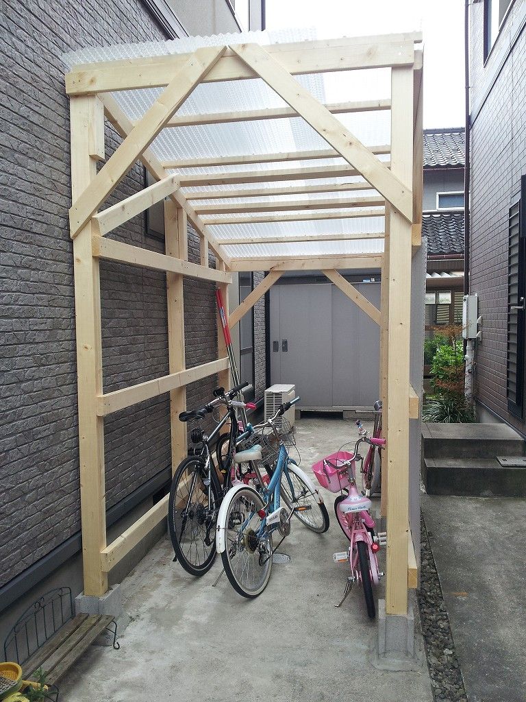 自転車 屋根 自作