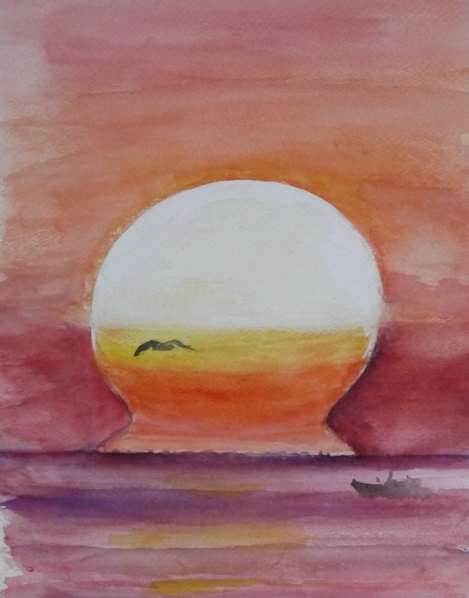 癒せる絵を求めて 海庵 絵1 水彩 顔彩 癒せる絵を求めて 海庵 絵1 水彩 顔彩