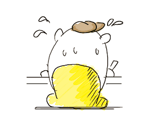 4コマ漫画「ちびといつまでも」-091020-5.gif