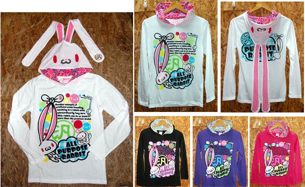 汎用うさぎ 耳付パーカーｔシャツ Kbt King Biscuit Time レディースカジュアル