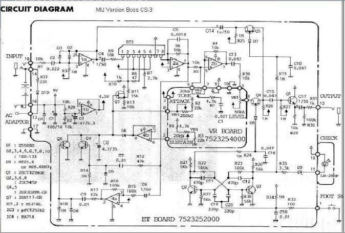 BOSS CS-3の改造報告 その1 : kc_soldermanのblog