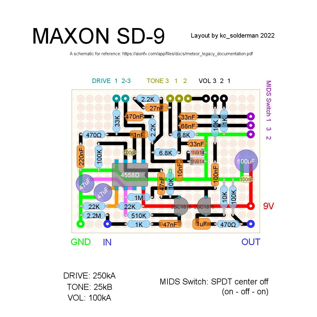 Maxon SD-9 Super 2020 Extreme - エフェクター