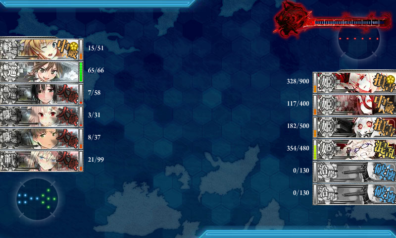 艦これ 16春e 6 後段作戦 北太平洋深海中枢泊地沖 甲作戦 攻略 16春イベント 鎮守府に安らぎを