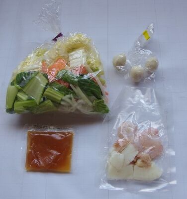 海鮮3種の八宝菜キットの中身