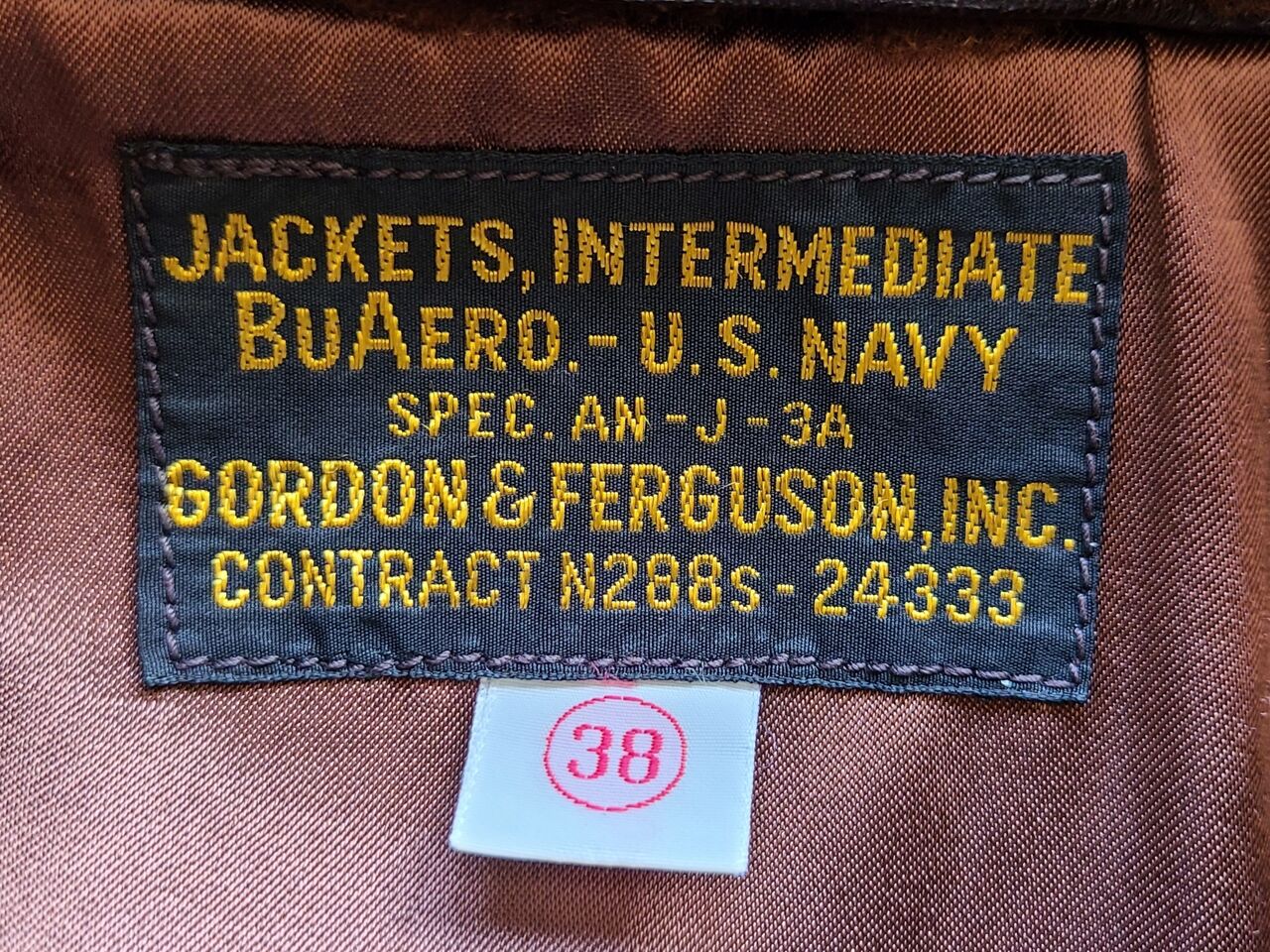 GORDON ＆ FERGUSONのAN-J-3Aもレプリカがあるんです : FLIGHT JACKET 