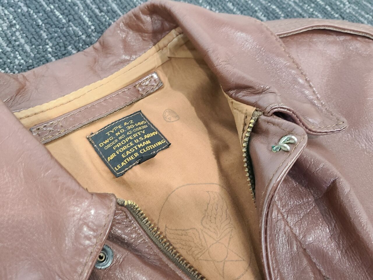 最終値下 A-2 EASTMAN イーストマン 希少サイズ42 リアルマッコイズ TYPE A-2 REAL McCOY MFG. CO. | LEATHER JACKET(MIL) | The Real