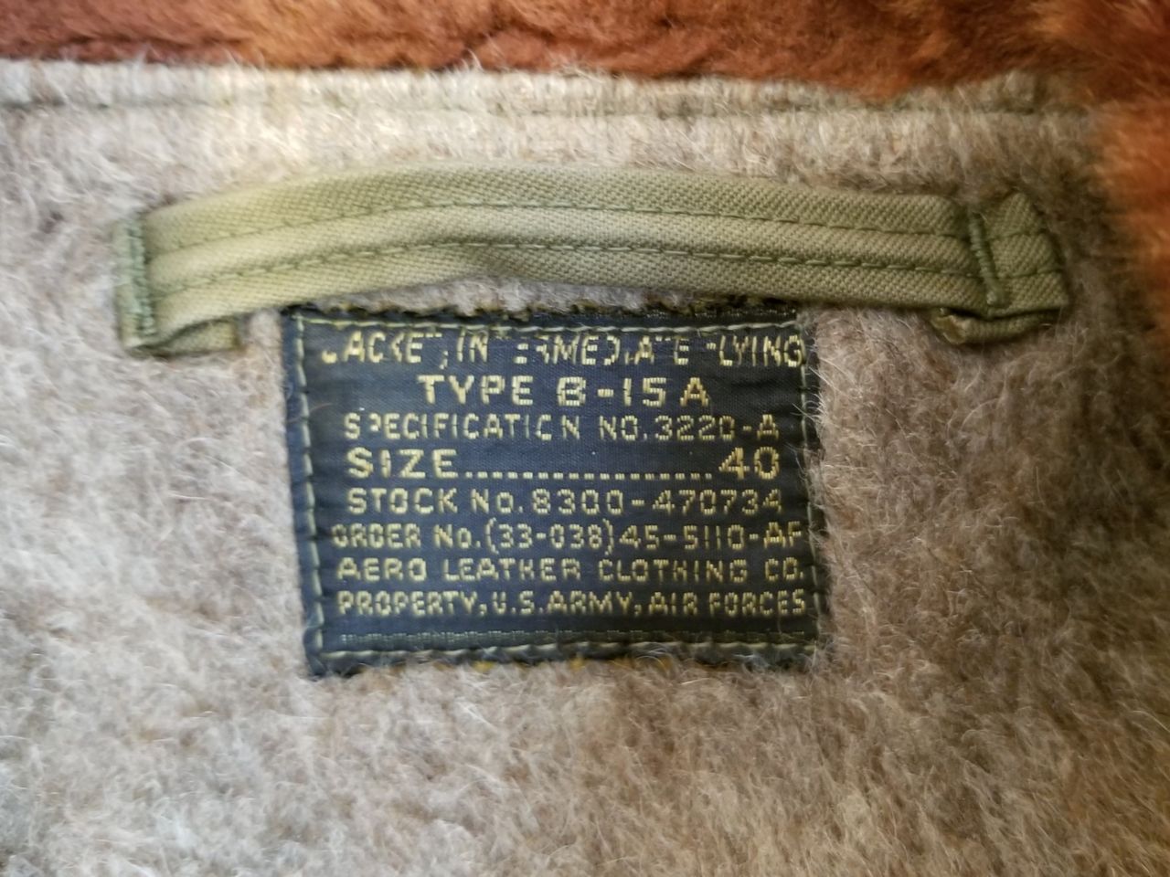 MA-1の先祖 B-15Aを大解剖。カッコ良いと思います。 : FLIGHT JACKET GO GO
