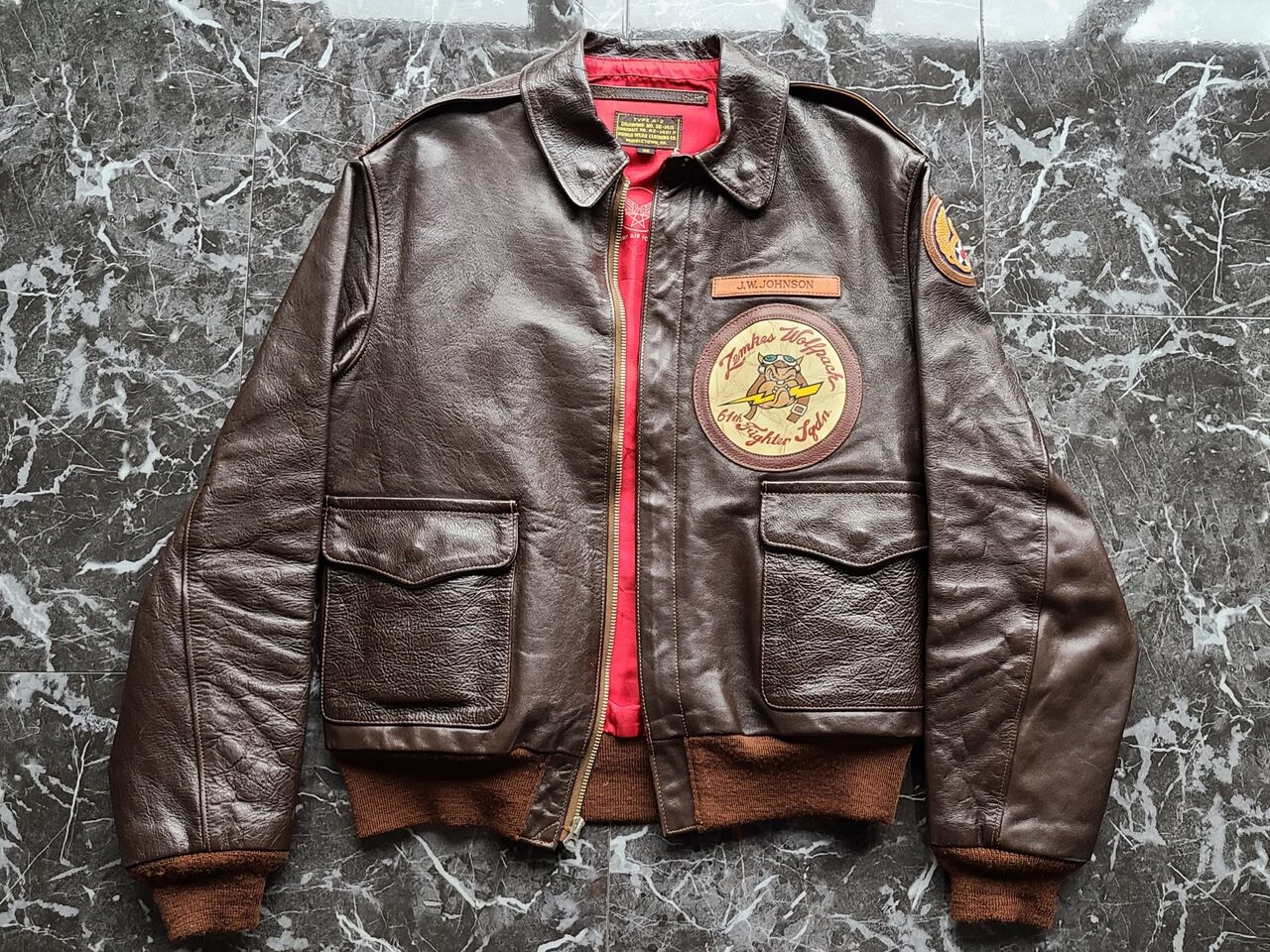 ★フライトジャケット★A-2★ラフウェア★ハンドペイント★CUSTOM KING オッサンも、カスタムのA-2をガンガン着てみたい。 : FLIGHT JACKET GO GO
