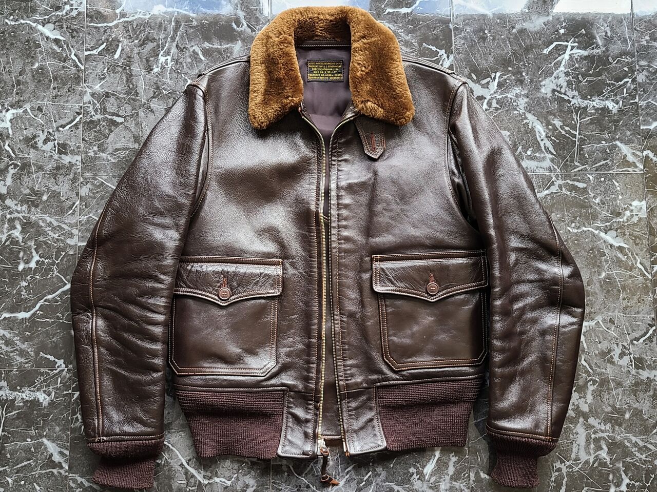 THE FEW AN-6552 MONARCH実名復刻　 G1ジャケット カッコ良いAN-J-3Aは、ヤギ革ではなく馬革で出来ています : FLIGHT