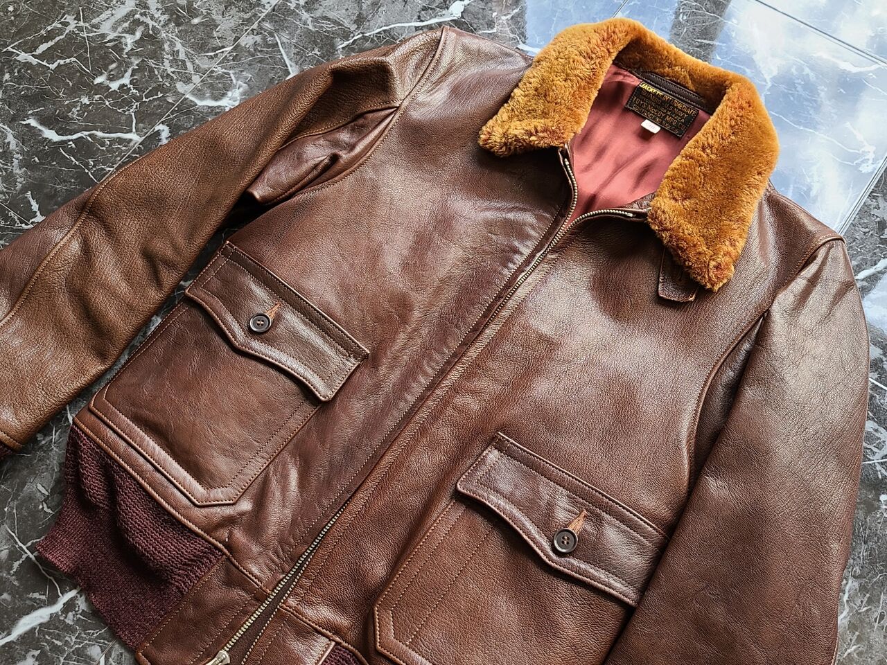 RealMacoys リアルマッコイズ M422A ゴートレザー G-1 The REAL McCOY'S】M-422A REAL McCOY Mfg.CO. 1992s 旧リアル