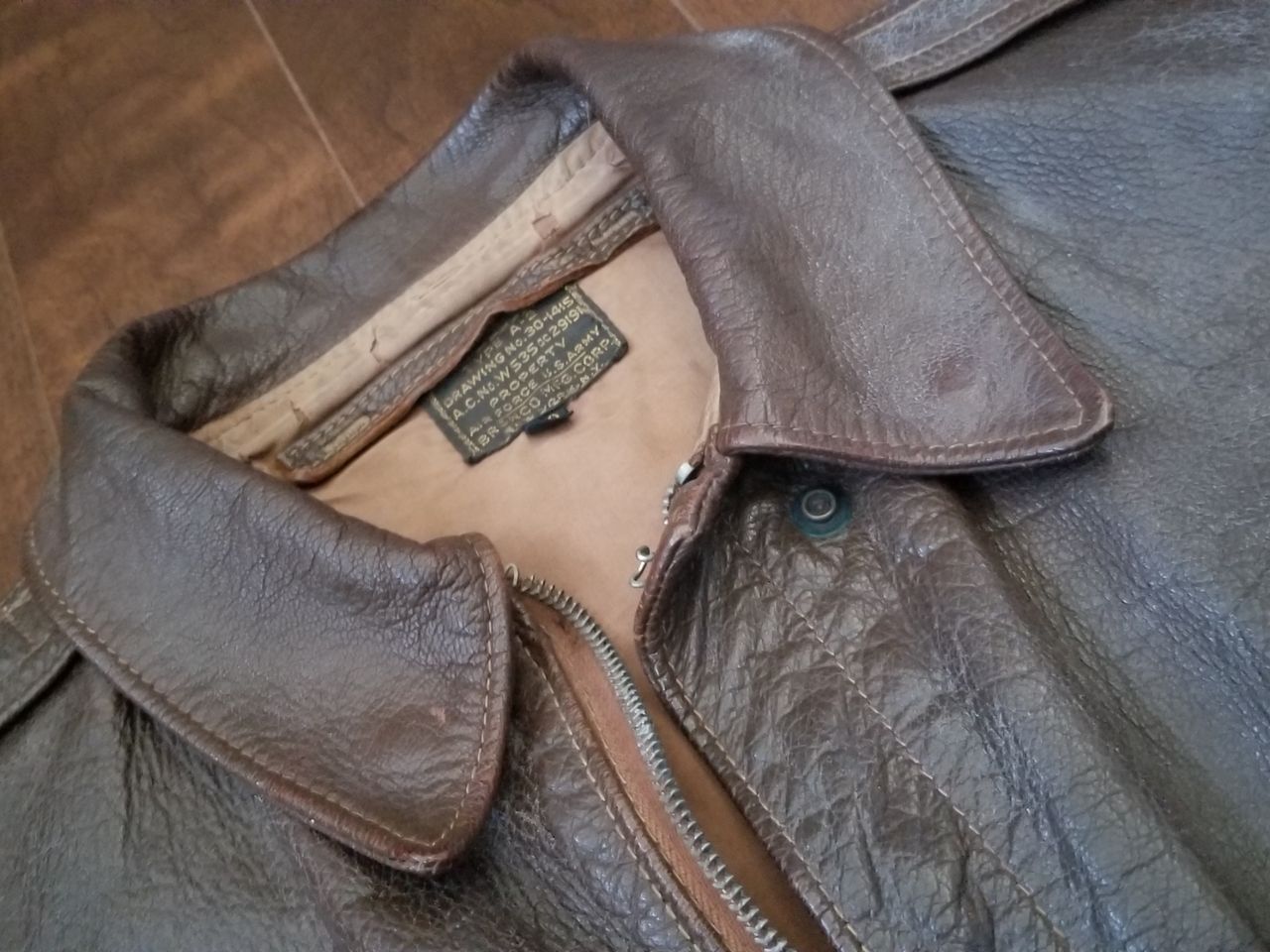 強い男の BRONCO MFG. CORP. 丸くはならないA-2 : FLIGHT JACKET GO GO