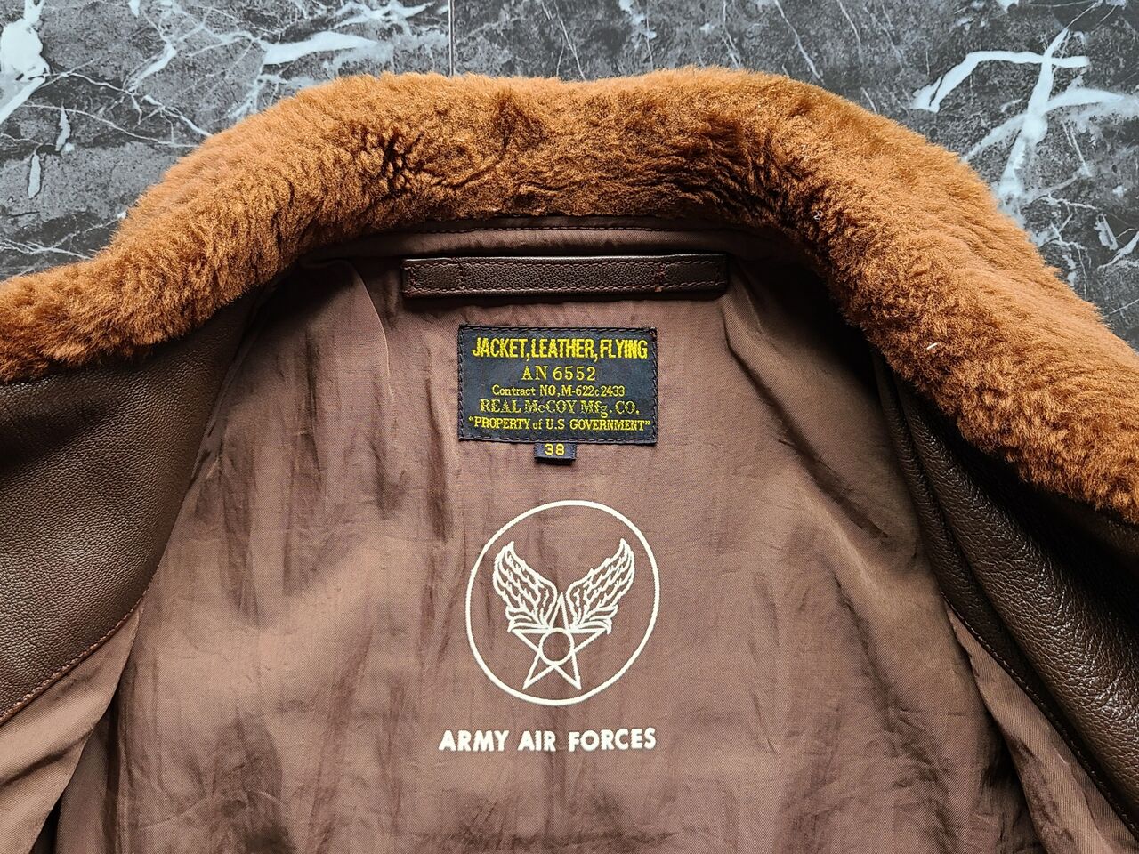 KH6908 リアルマッコイズ G-1 AN6552 フライトジャケット 36