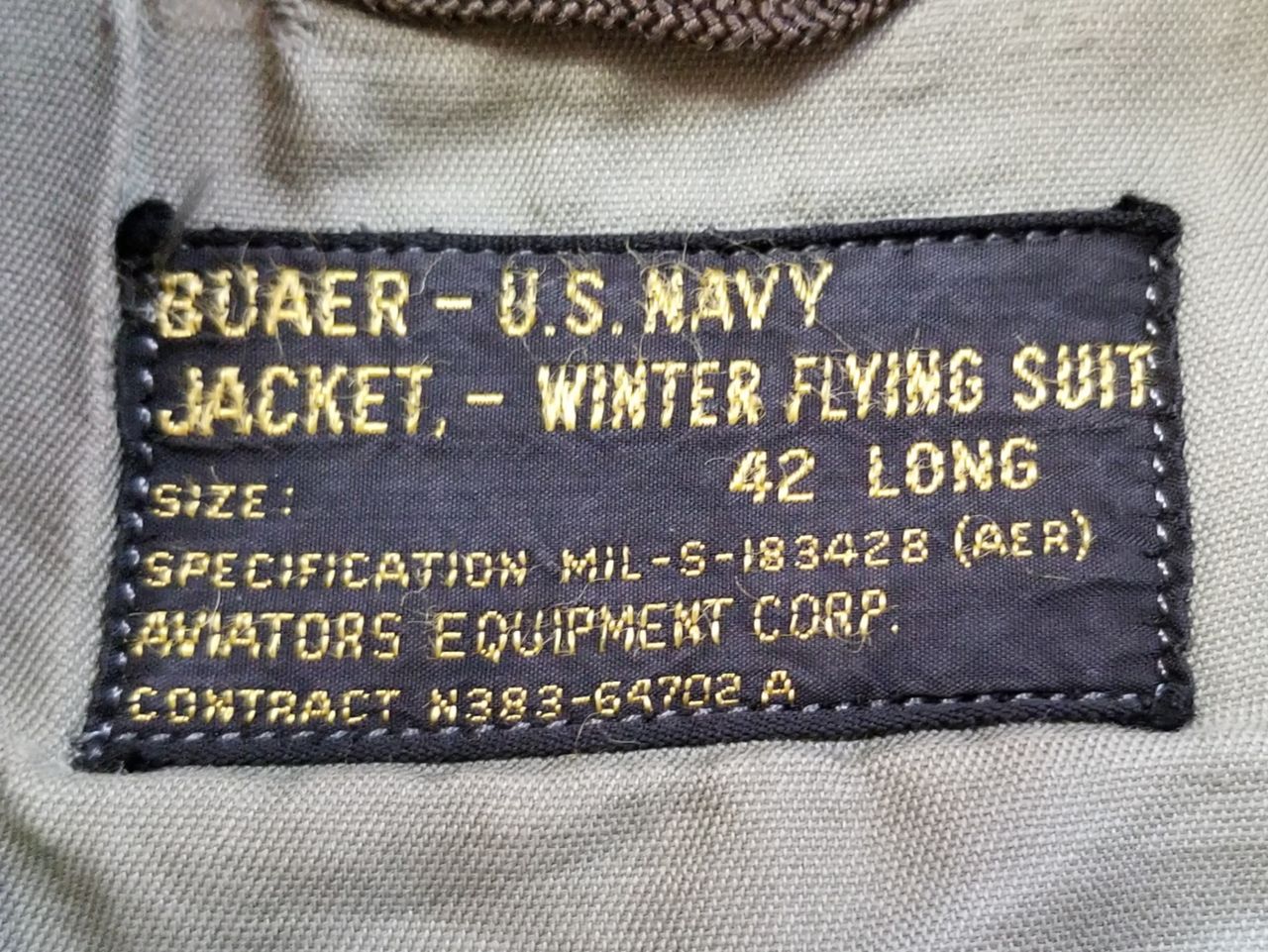 JACKET, WINTER FLYING SUIT って？ 名前は無いんかい！ : FLIGHT 