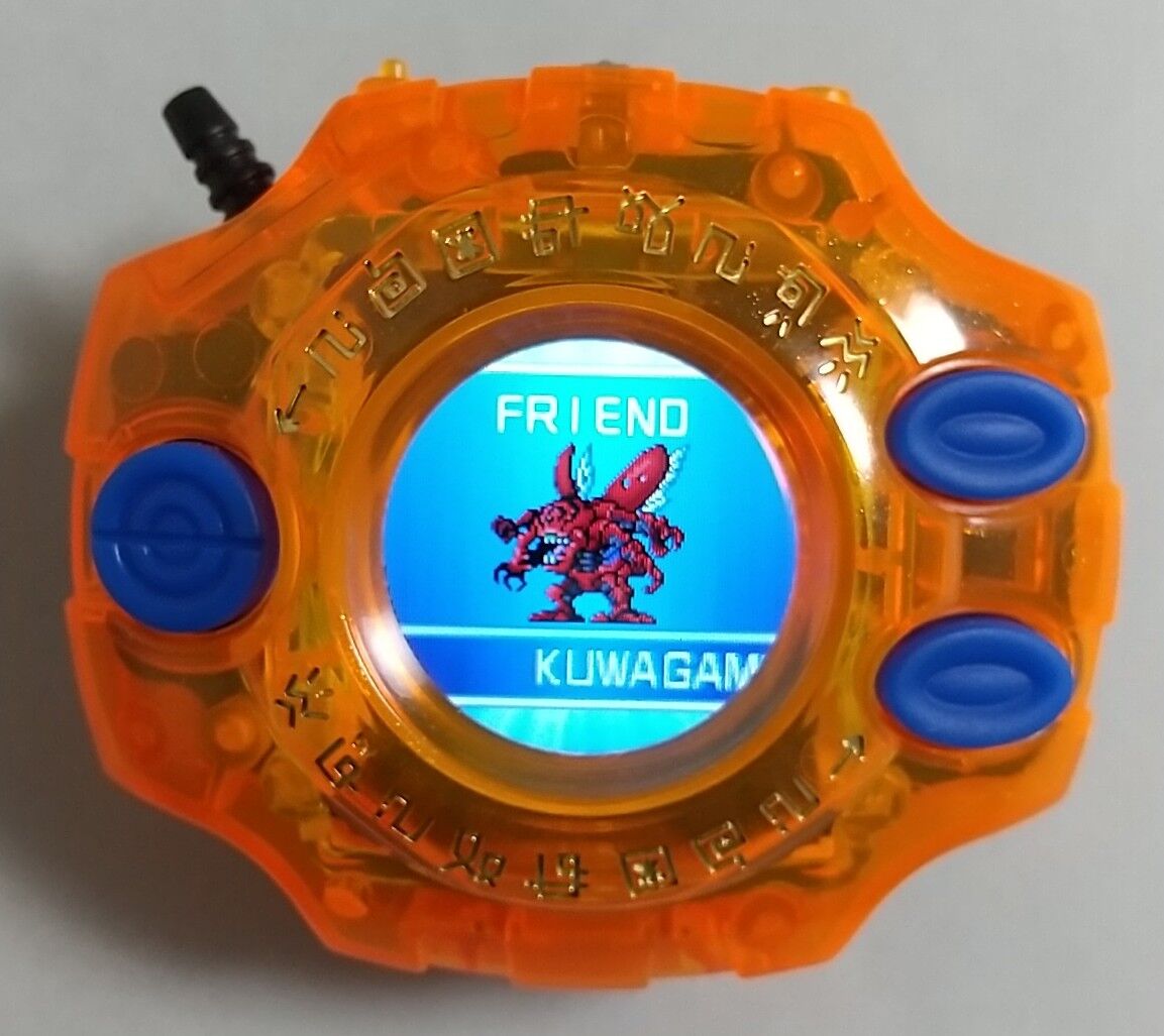 デジモン　オレンジ デジヴァイス タグと紋章、アートブック付き】デジモンアドベンチャー デジヴァイス