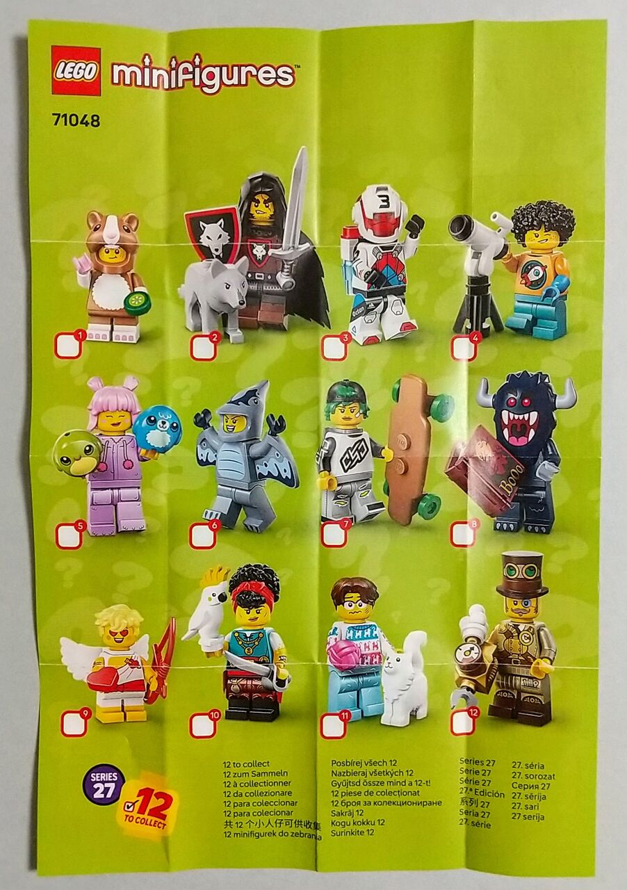 27弾のラインナップは12種類】LEGO 71048 レゴ ミニフィギュア